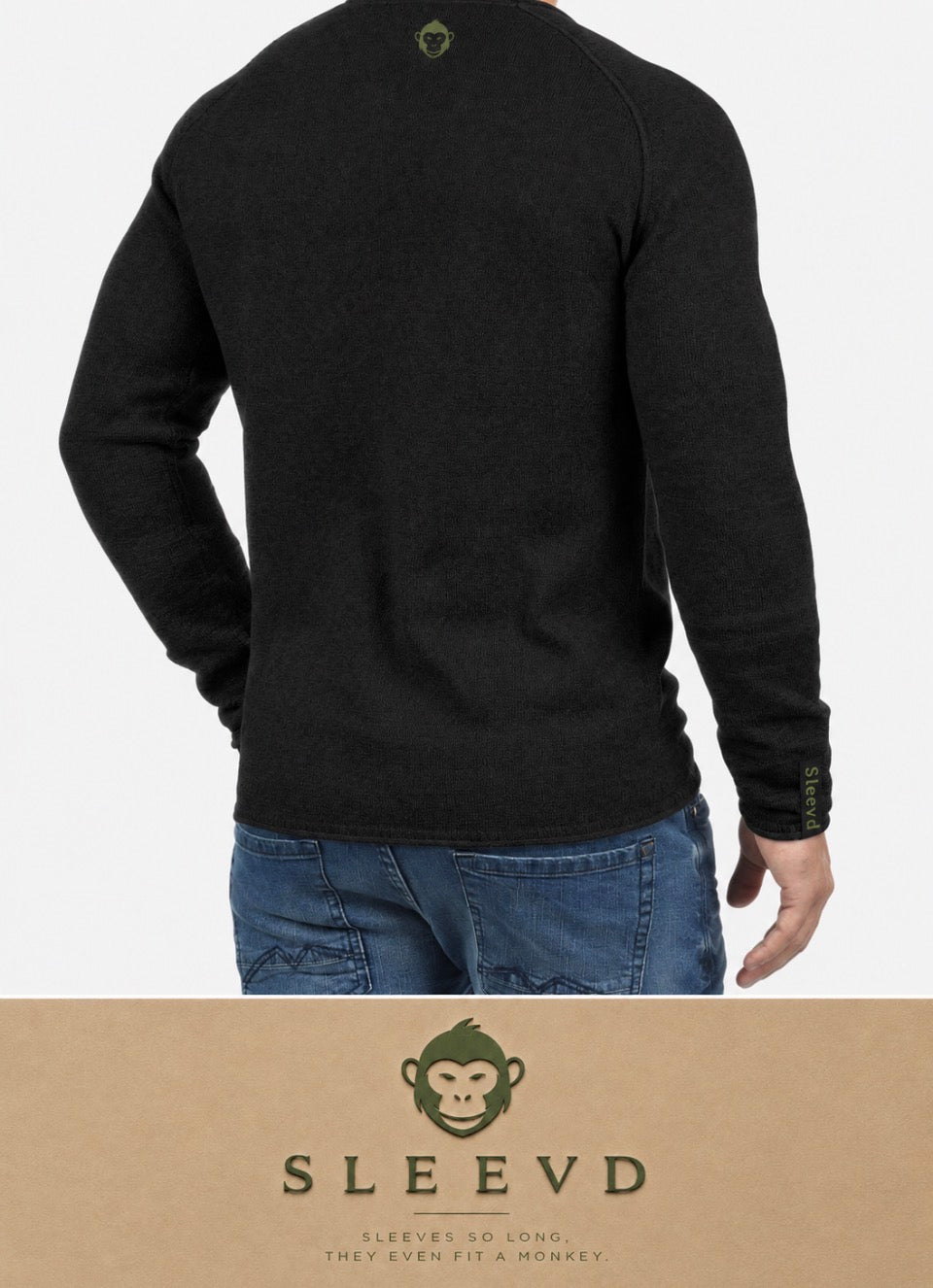 Stickad tröja herr
